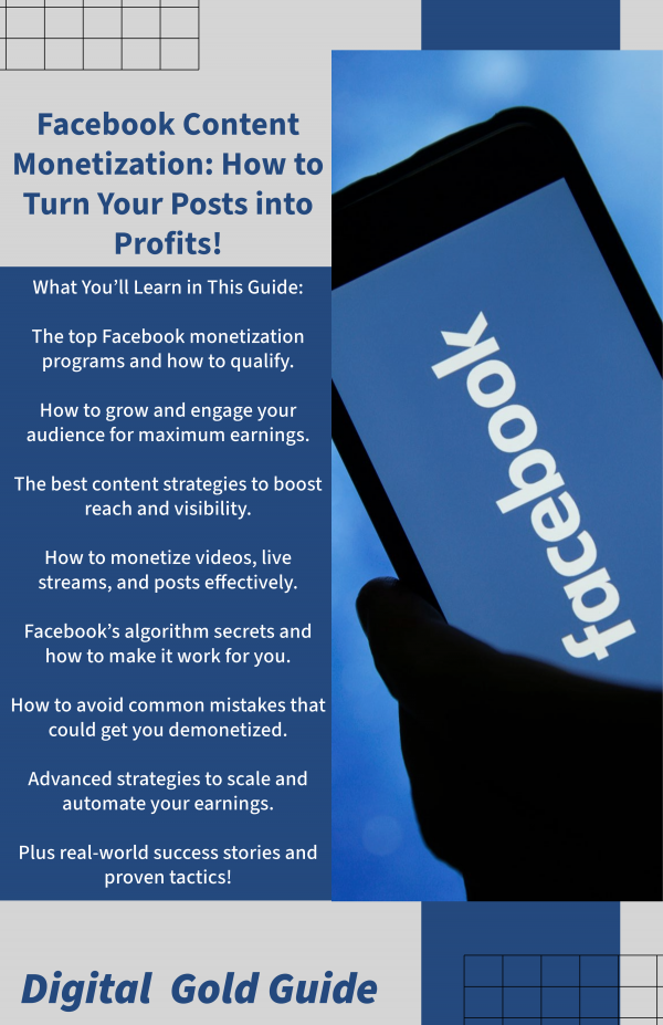 Digital Gold Guide Facebook Monetization Guide Photo